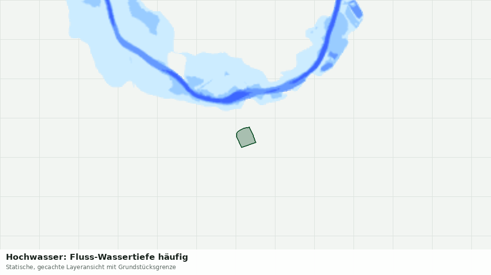 Statische Kartenansicht: Hochwasser: Fluss-Wassertiefe häufig