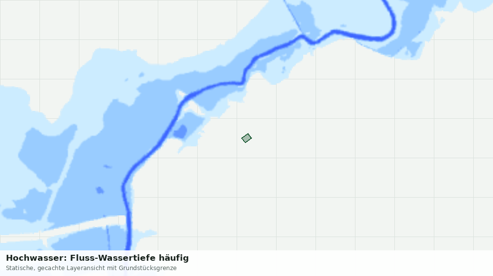 Statische Kartenansicht: Hochwasser: Fluss-Wassertiefe häufig