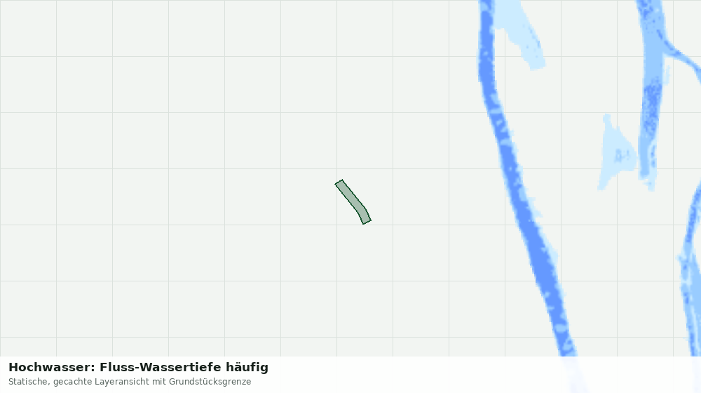 Statische Kartenansicht: Hochwasser: Fluss-Wassertiefe häufig