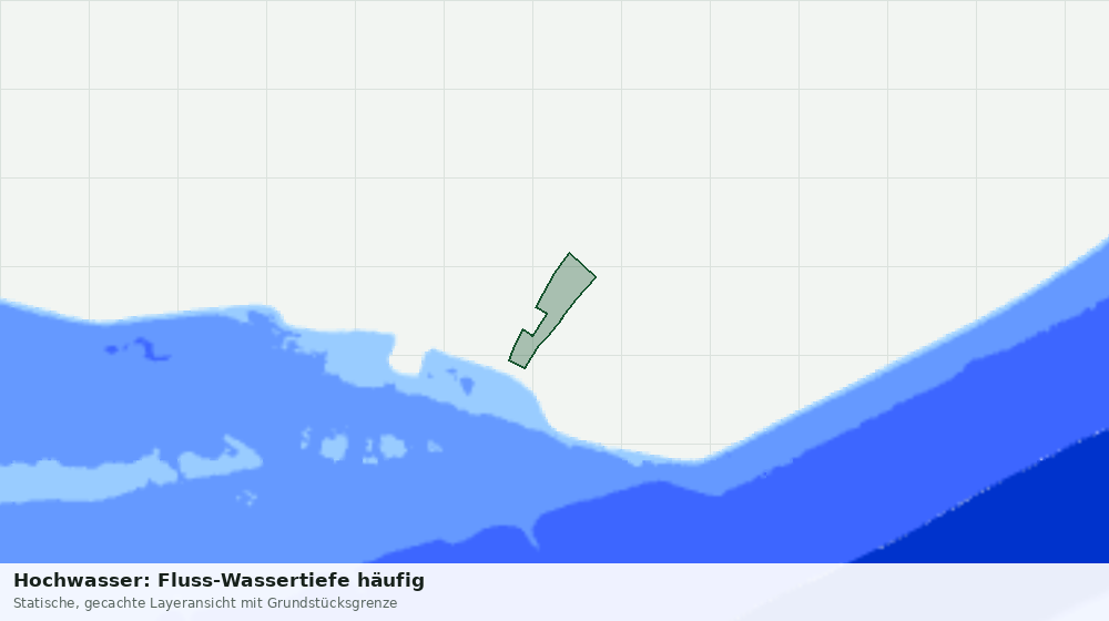 Statische Kartenansicht: Hochwasser: Fluss-Wassertiefe häufig