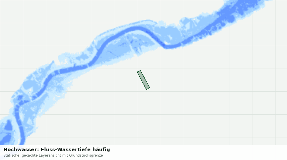 Statische Kartenansicht: Hochwasser: Fluss-Wassertiefe häufig