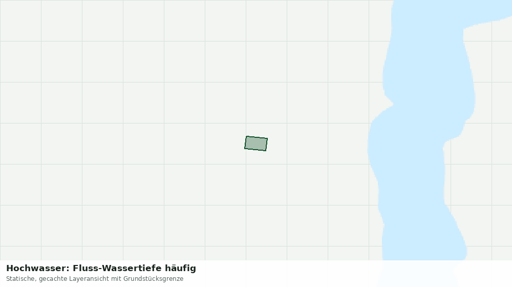 Statische Kartenansicht: Hochwasser: Fluss-Wassertiefe häufig