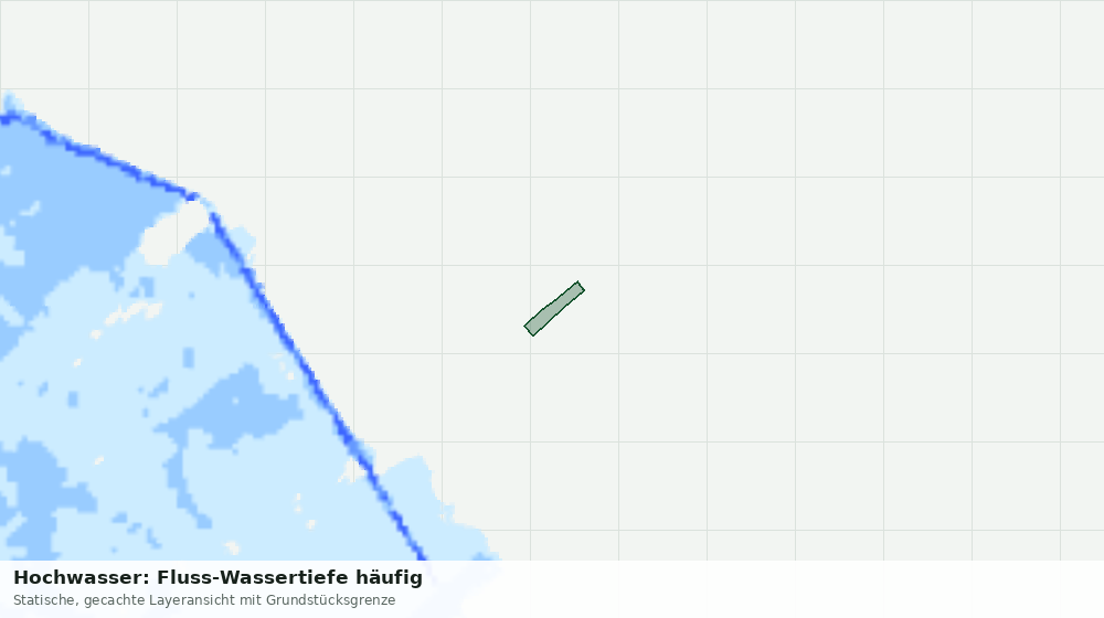Statische Kartenansicht: Hochwasser: Fluss-Wassertiefe häufig