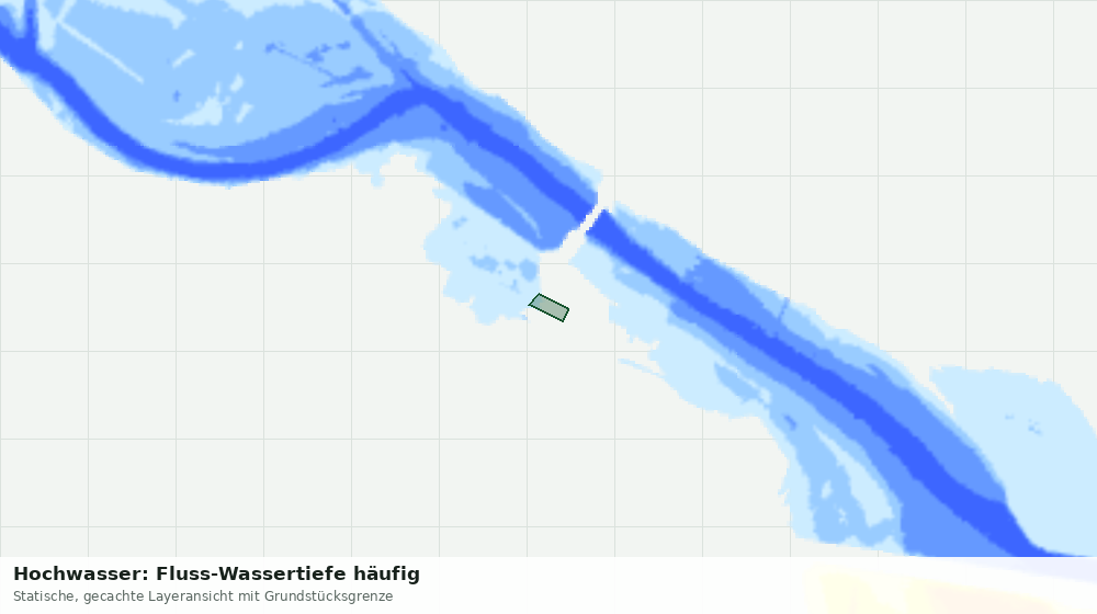 Statische Kartenansicht: Hochwasser: Fluss-Wassertiefe häufig
