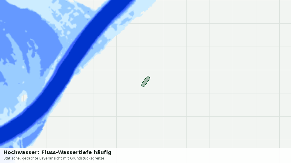 Statische Kartenansicht: Hochwasser: Fluss-Wassertiefe häufig