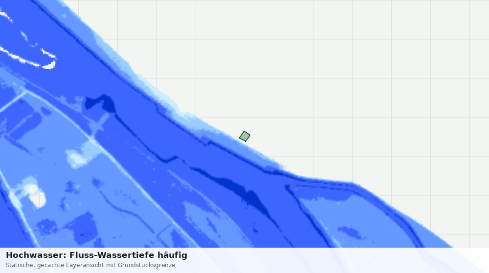 Statische Kartenansicht: Hochwasser: Fluss-Wassertiefe häufig