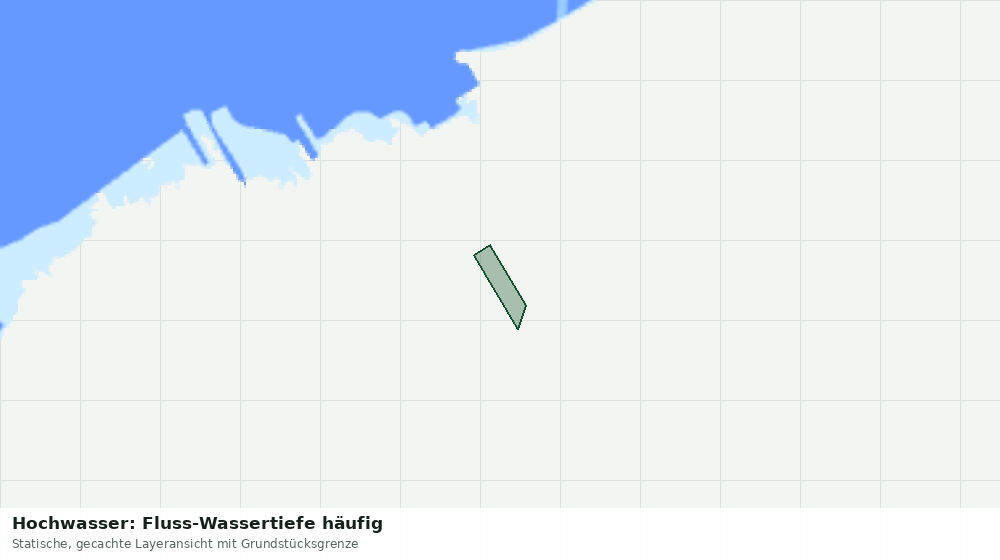 Statische Kartenansicht: Hochwasser: Fluss-Wassertiefe häufig