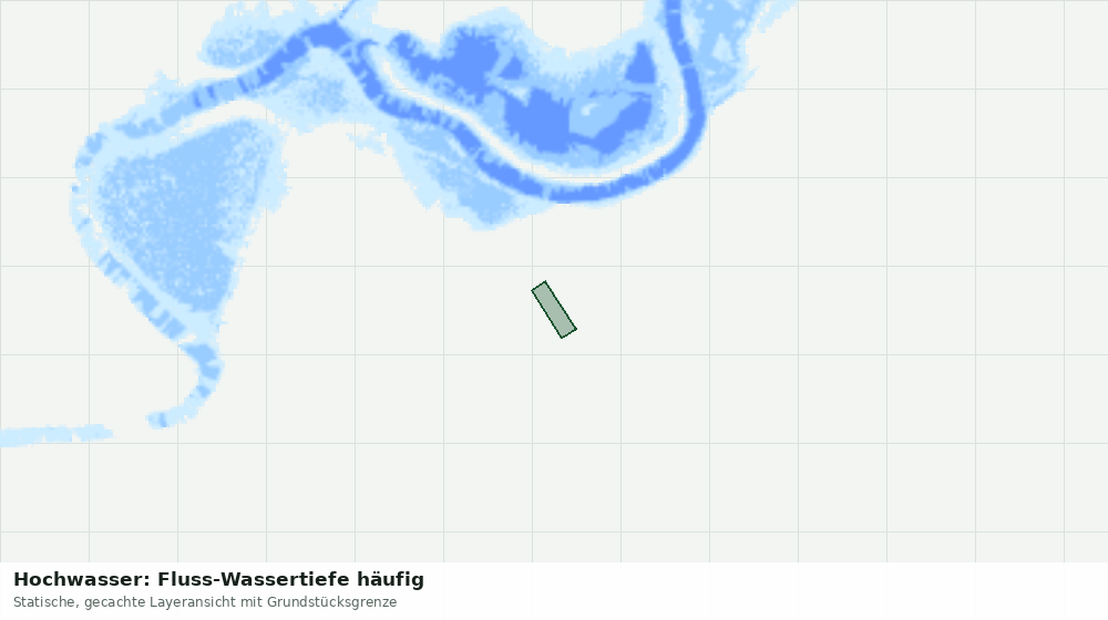 Statische Kartenansicht: Hochwasser: Fluss-Wassertiefe häufig