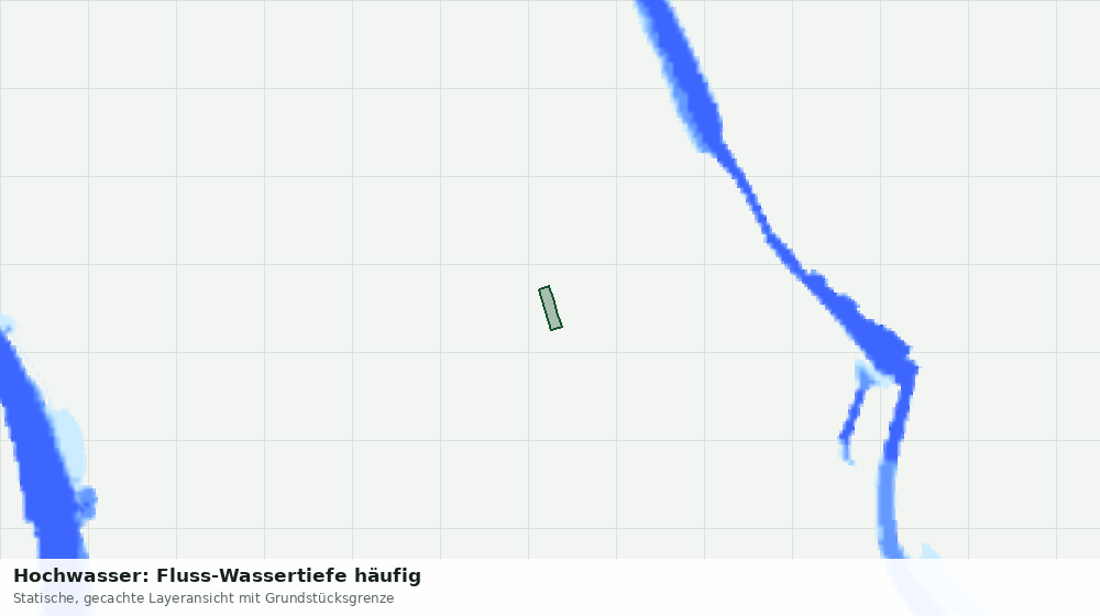 Statische Kartenansicht: Hochwasser: Fluss-Wassertiefe häufig