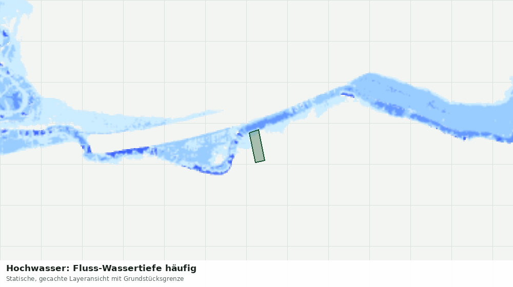 Statische Kartenansicht: Hochwasser: Fluss-Wassertiefe häufig