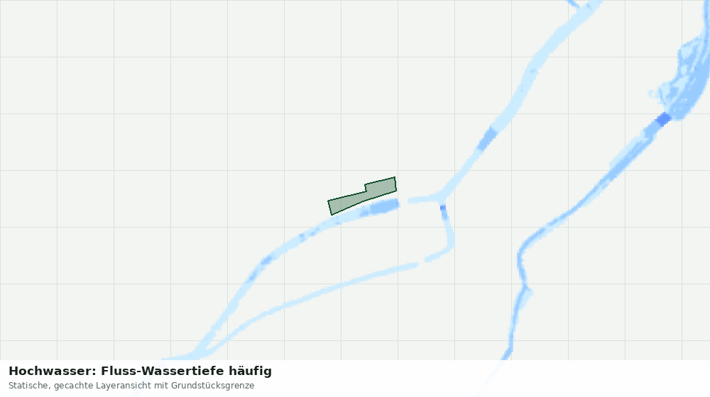 Statische Kartenansicht: Hochwasser: Fluss-Wassertiefe häufig