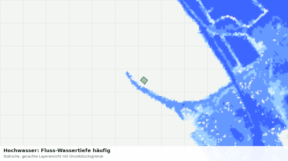 Statische Kartenansicht: Hochwasser: Fluss-Wassertiefe häufig