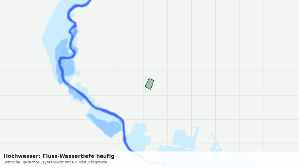 Statische Kartenansicht: Hochwasser: Fluss-Wassertiefe häufig