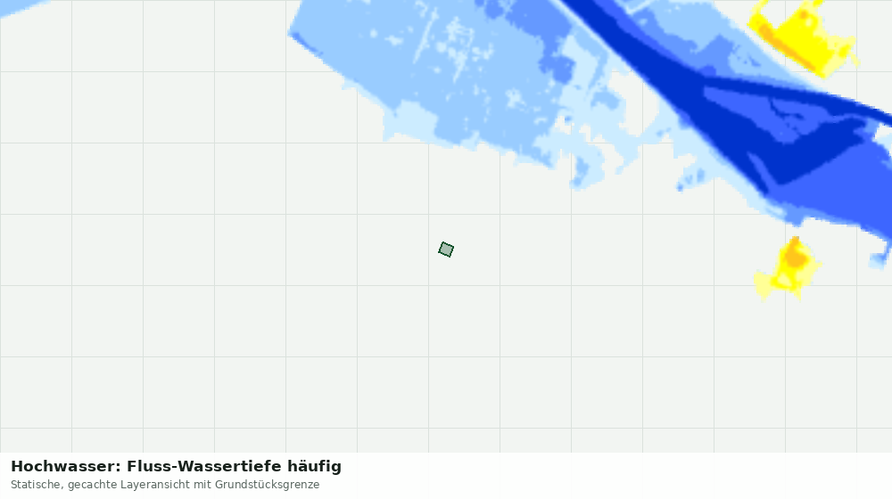 Statische Kartenansicht: Hochwasser: Fluss-Wassertiefe häufig