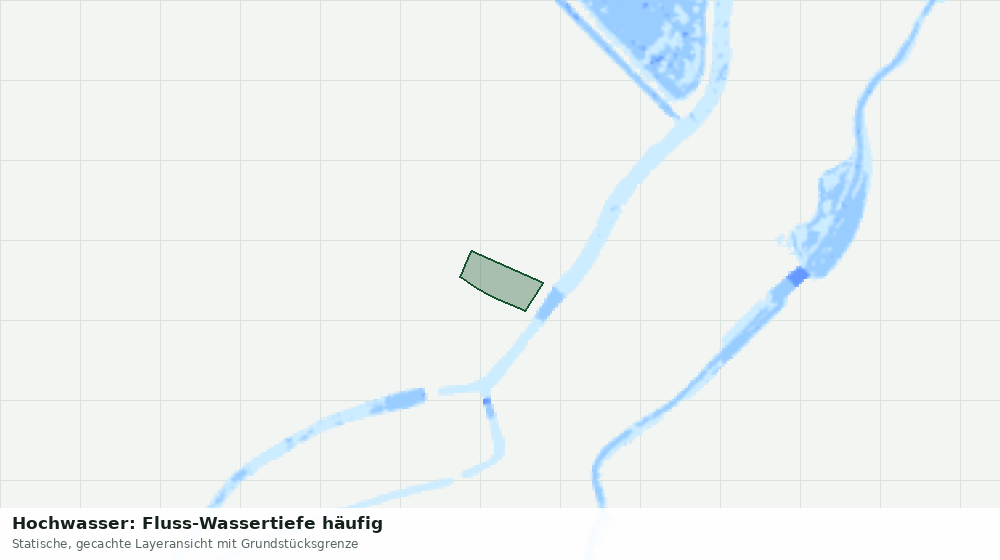 Statische Kartenansicht: Hochwasser: Fluss-Wassertiefe häufig