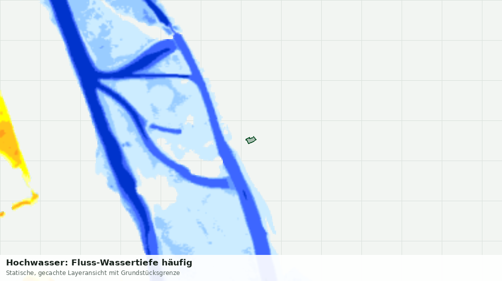 Statische Kartenansicht: Hochwasser: Fluss-Wassertiefe häufig