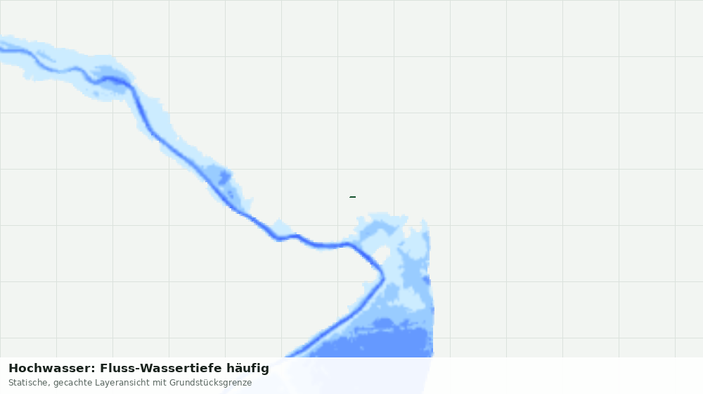 Statische Kartenansicht: Hochwasser: Fluss-Wassertiefe häufig
