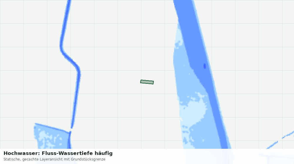 Statische Kartenansicht: Hochwasser: Fluss-Wassertiefe häufig