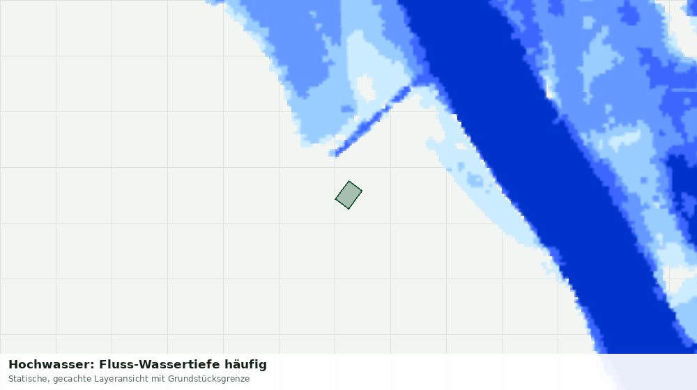 Statische Kartenansicht: Hochwasser: Fluss-Wassertiefe häufig