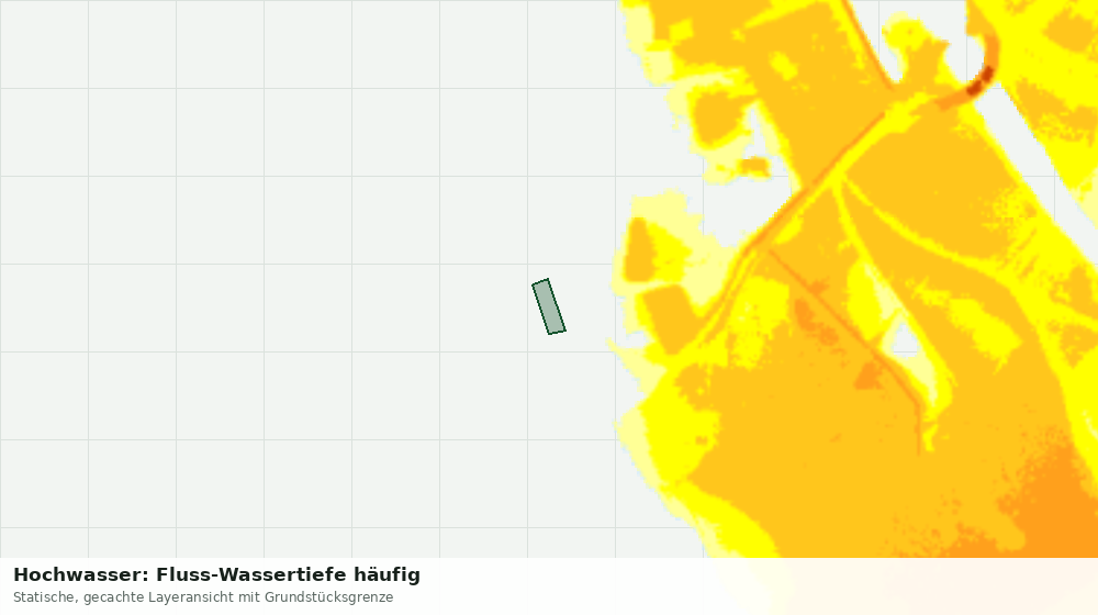 Statische Kartenansicht: Hochwasser: Fluss-Wassertiefe häufig