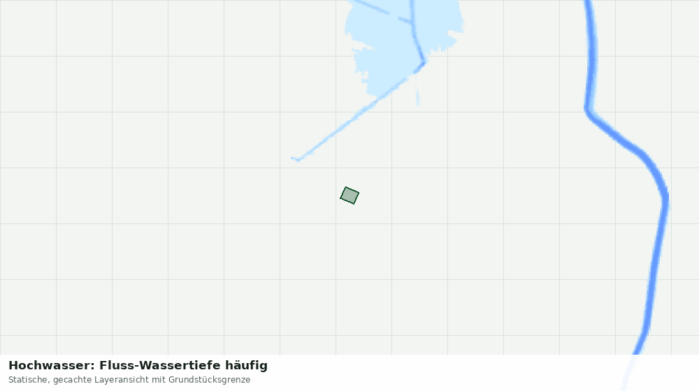 Statische Kartenansicht: Hochwasser: Fluss-Wassertiefe häufig