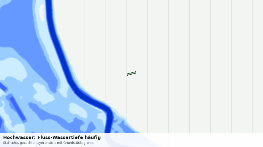Statische Kartenansicht: Hochwasser: Fluss-Wassertiefe häufig