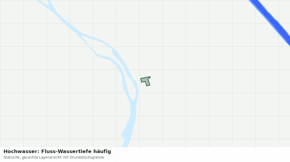 Statische Kartenansicht: Hochwasser: Fluss-Wassertiefe häufig
