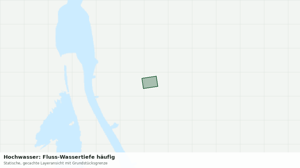 Statische Kartenansicht: Hochwasser: Fluss-Wassertiefe häufig