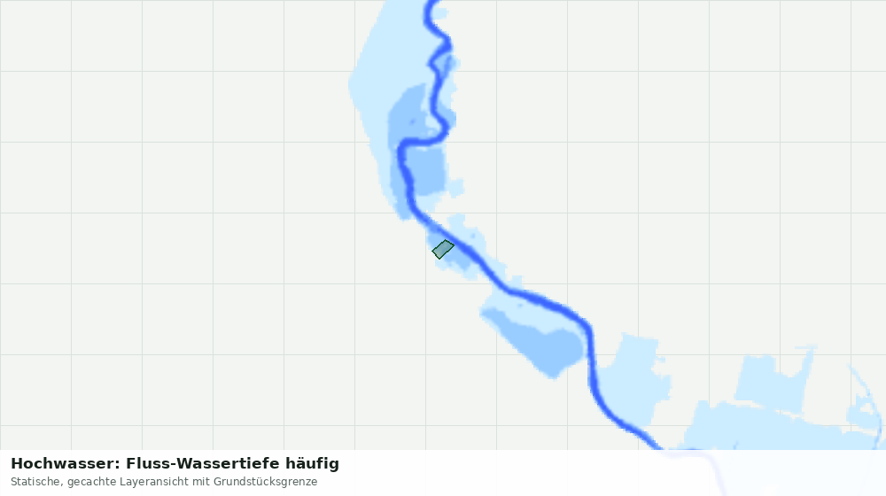 Statische Kartenansicht: Hochwasser: Fluss-Wassertiefe häufig