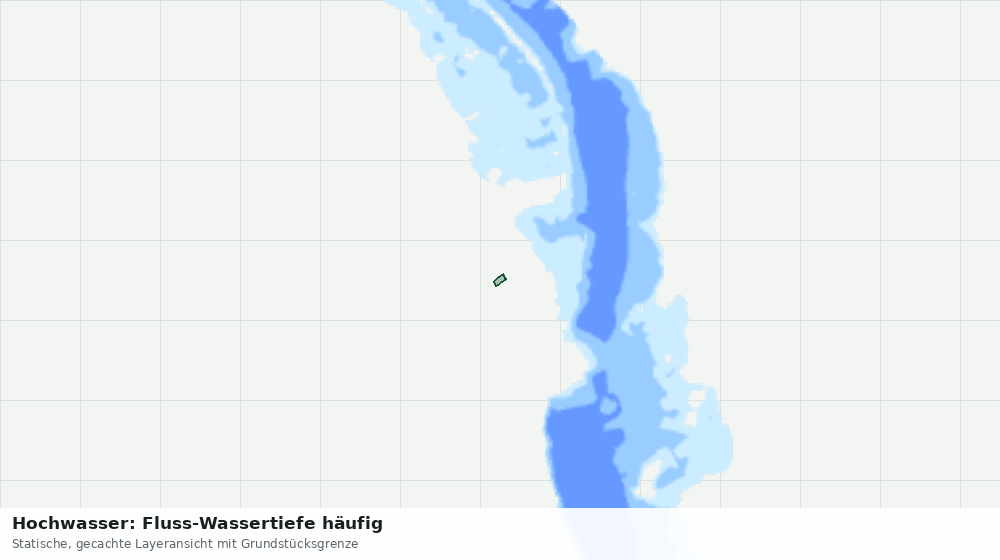 Statische Kartenansicht: Hochwasser: Fluss-Wassertiefe häufig