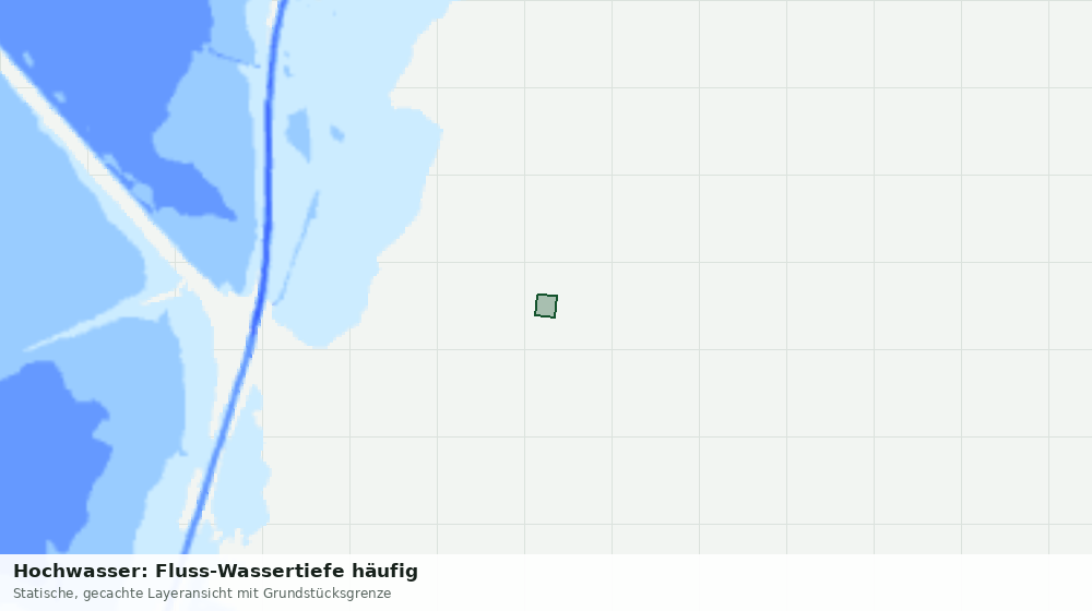 Statische Kartenansicht: Hochwasser: Fluss-Wassertiefe häufig