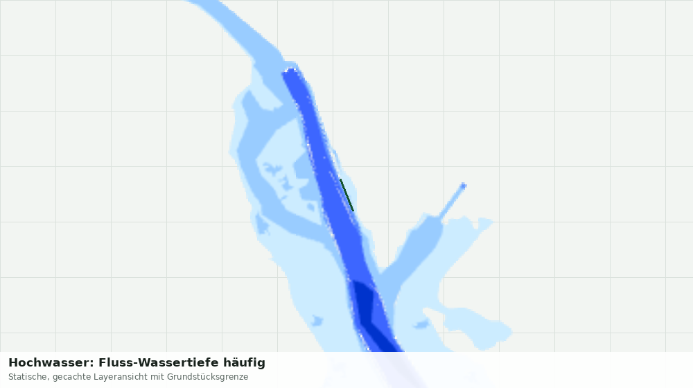 Statische Kartenansicht: Hochwasser: Fluss-Wassertiefe häufig