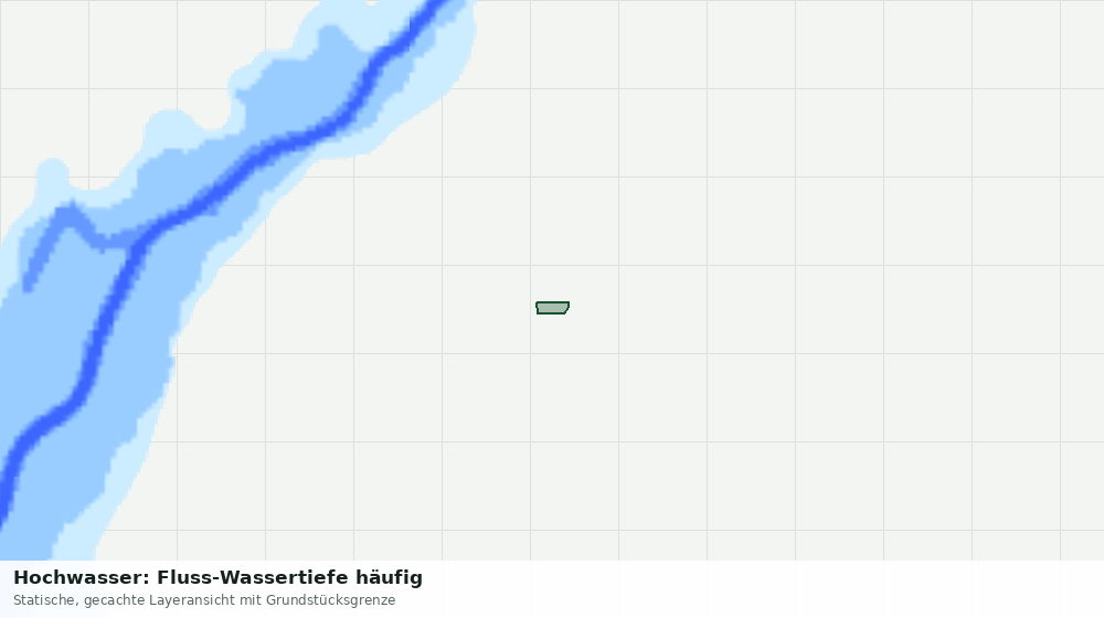 Statische Kartenansicht: Hochwasser: Fluss-Wassertiefe häufig