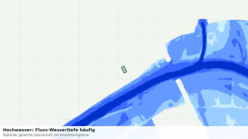 Statische Kartenansicht: Hochwasser: Fluss-Wassertiefe häufig