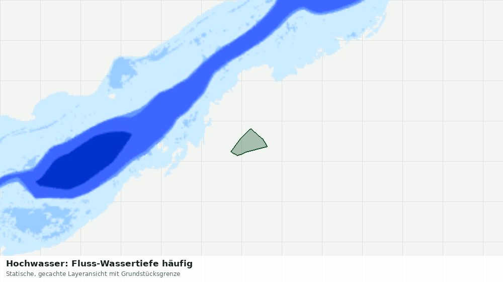Statische Kartenansicht: Hochwasser: Fluss-Wassertiefe häufig