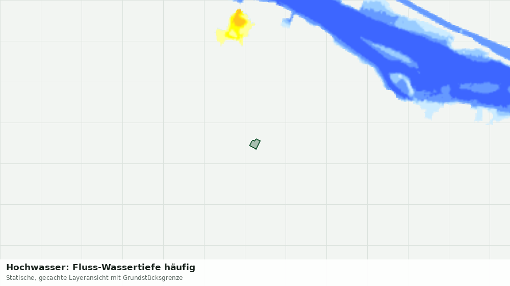 Statische Kartenansicht: Hochwasser: Fluss-Wassertiefe häufig