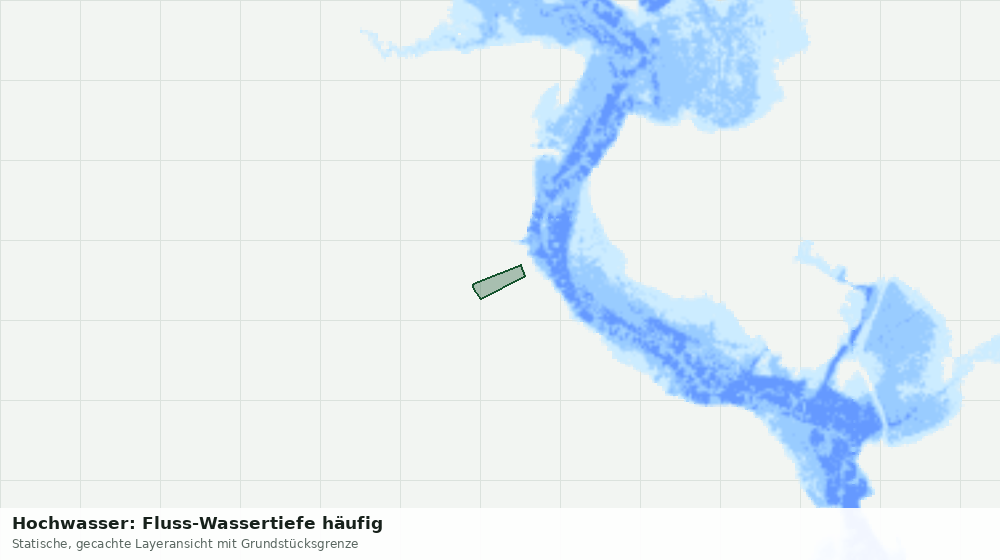 Statische Kartenansicht: Hochwasser: Fluss-Wassertiefe häufig