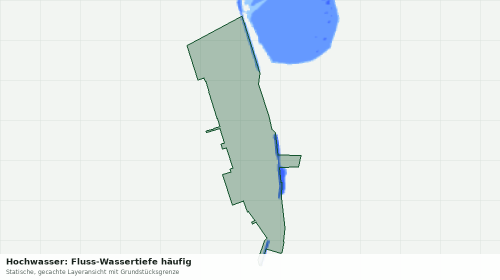 Statische Kartenansicht: Hochwasser: Fluss-Wassertiefe häufig