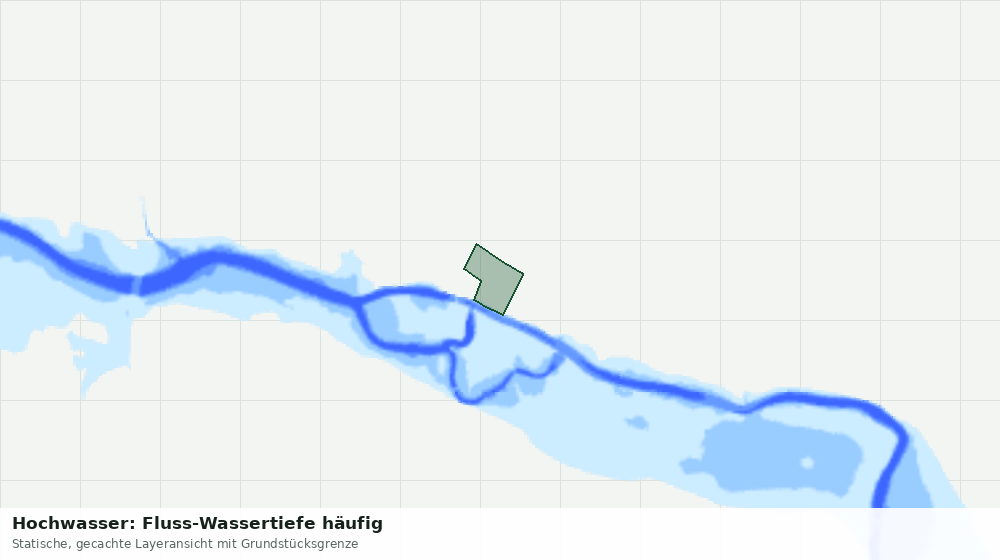 Statische Kartenansicht: Hochwasser: Fluss-Wassertiefe häufig