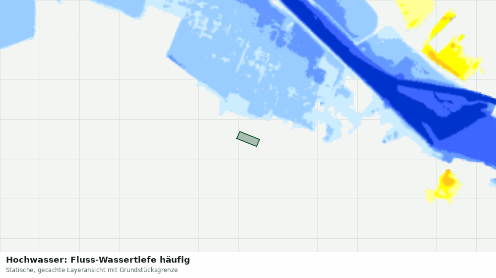Statische Kartenansicht: Hochwasser: Fluss-Wassertiefe häufig