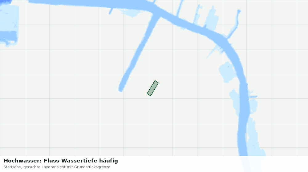 Statische Kartenansicht: Hochwasser: Fluss-Wassertiefe häufig