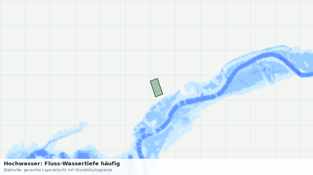 Statische Kartenansicht: Hochwasser: Fluss-Wassertiefe häufig