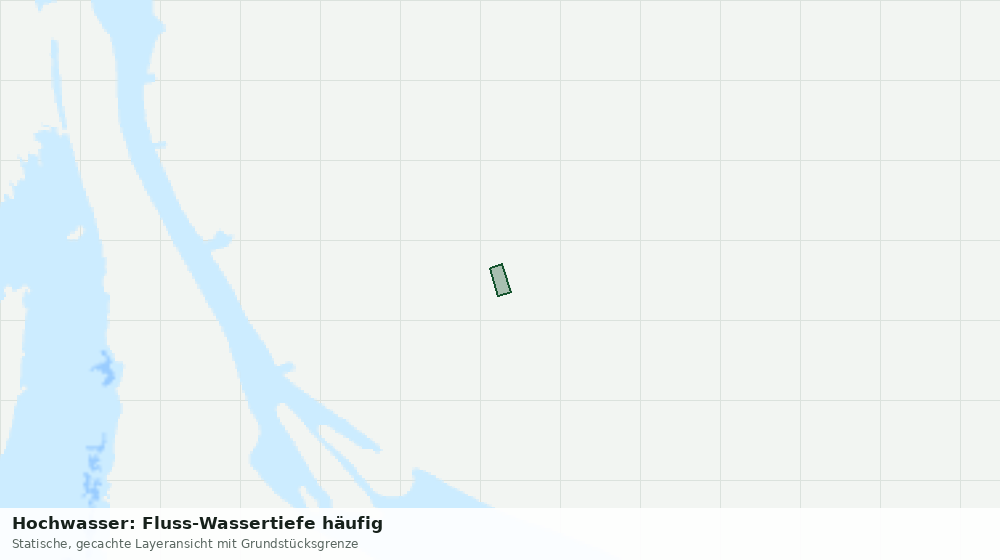 Statische Kartenansicht: Hochwasser: Fluss-Wassertiefe häufig