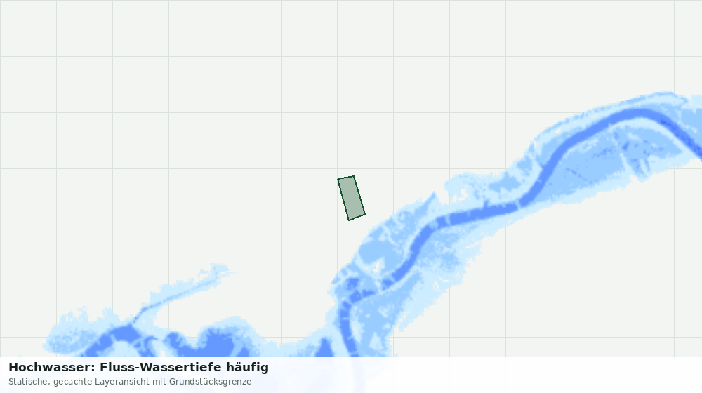 Statische Kartenansicht: Hochwasser: Fluss-Wassertiefe häufig