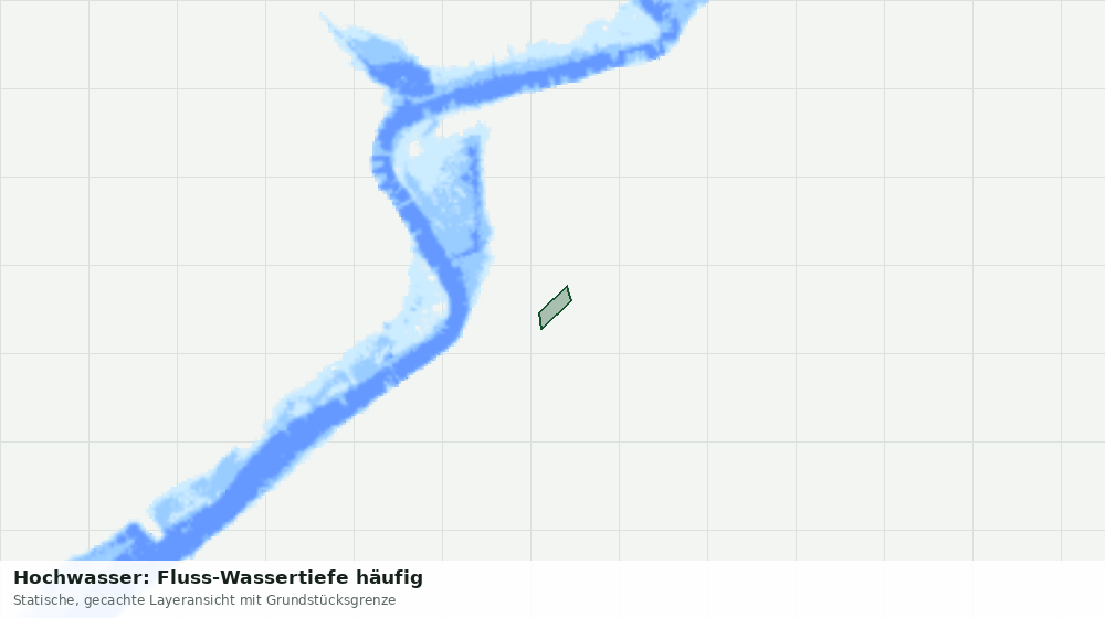 Statische Kartenansicht: Hochwasser: Fluss-Wassertiefe häufig
