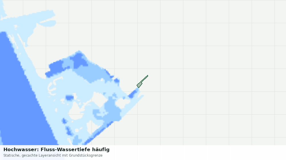 Statische Kartenansicht: Hochwasser: Fluss-Wassertiefe häufig