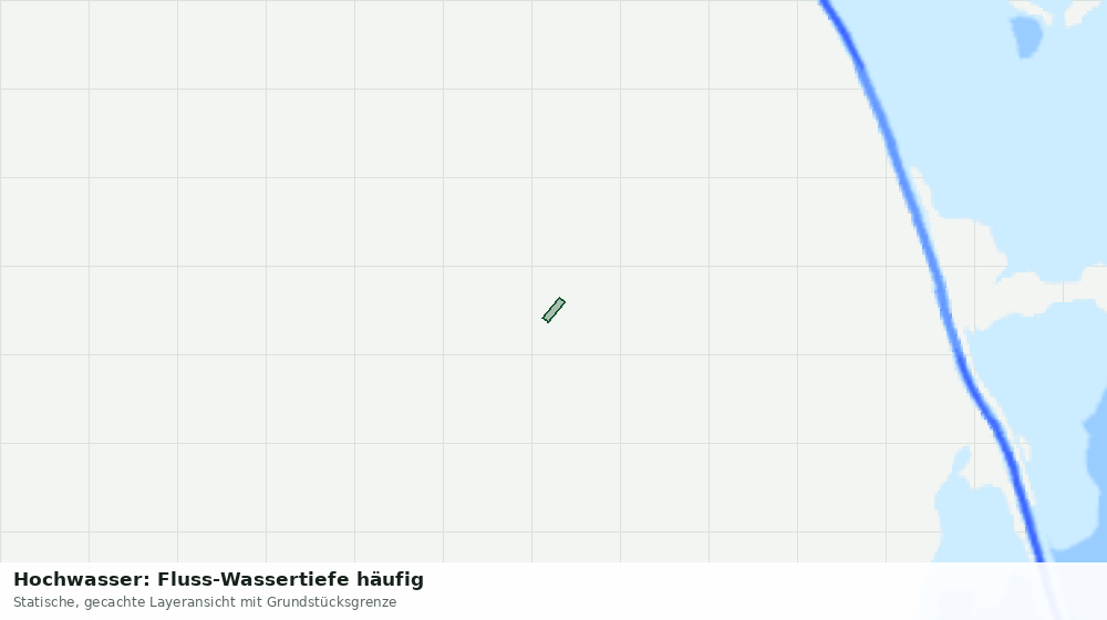 Statische Kartenansicht: Hochwasser: Fluss-Wassertiefe häufig