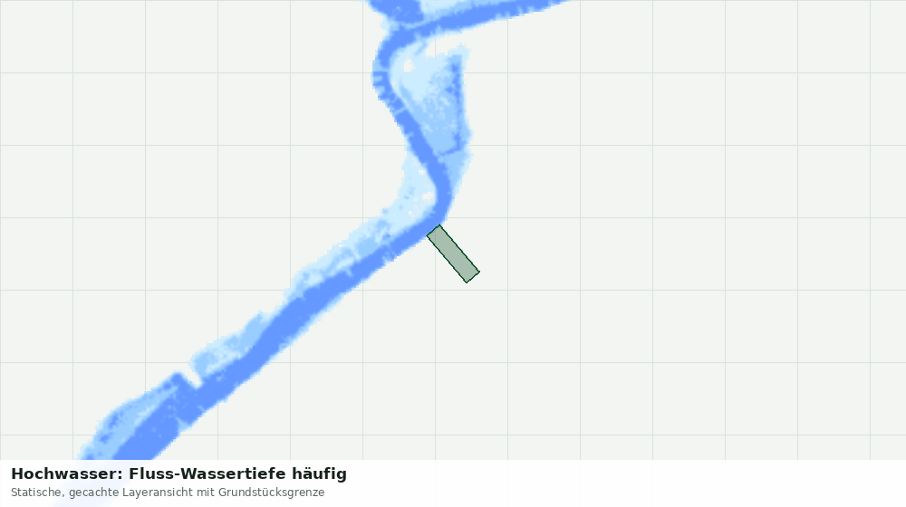 Statische Kartenansicht: Hochwasser: Fluss-Wassertiefe häufig