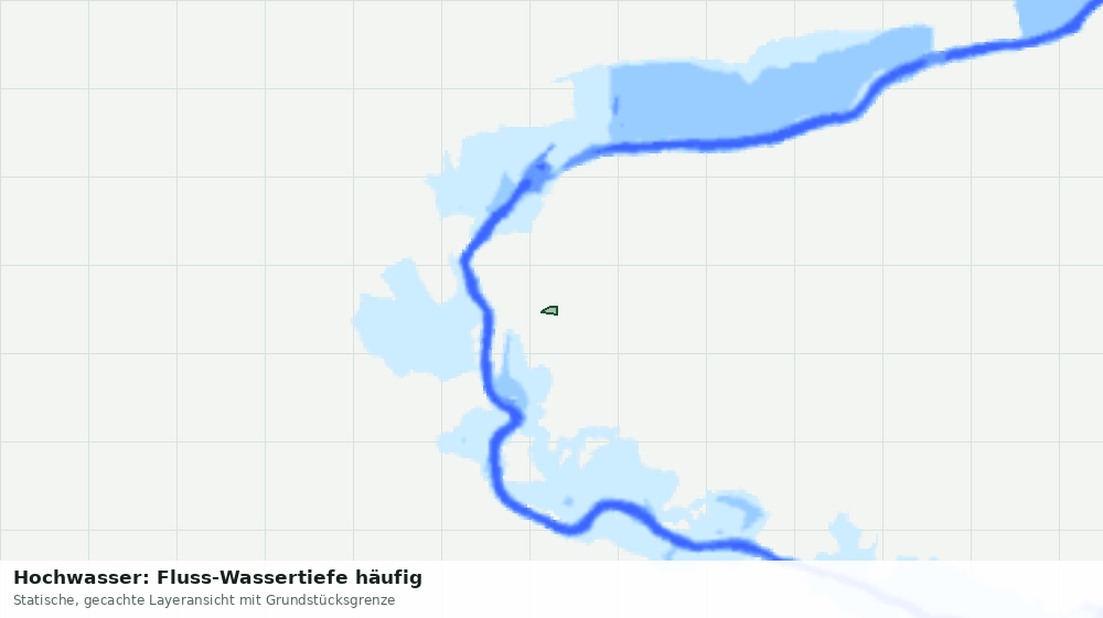 Statische Kartenansicht: Hochwasser: Fluss-Wassertiefe häufig