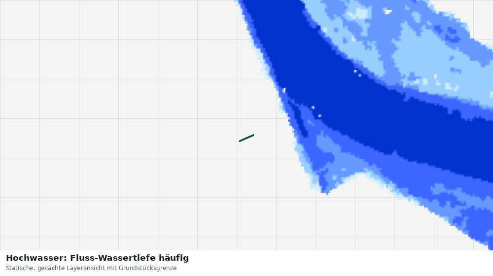 Statische Kartenansicht: Hochwasser: Fluss-Wassertiefe häufig